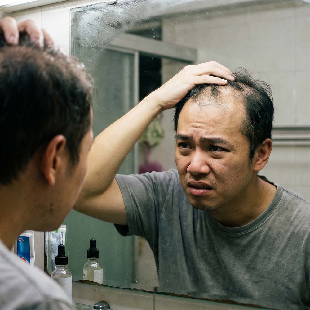 Hair loss in men